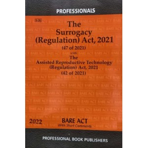 Professional's The Surrogacy (Regulation) Act, 2021 Bare Act 2022